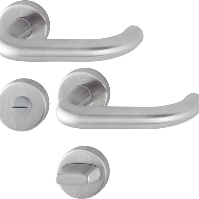 HOPPE Rosettengarnitur Paris E138Z/42KV/42KVS Edelstahl F69 ( 3000203010 )