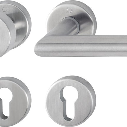 HOPPE Rosettengarnitur Amsterdam E58/42KV/42KVS/1400Z Edelstahl F69 ( 3000203003 )