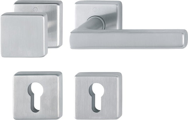 HOPPE Rosette set Dallas E43L/52KV/52KVS/1643Z Stainless steel F69 ( 3000220027 )