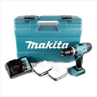 Makita HP 347 DWEX3 Akku Schlagbohrschrauber im Transportkoffer mit 74 tlg. Zubehör + 2x 1,3 Ah Akkus und DC18 WA Ladegerät - Toolbrothers