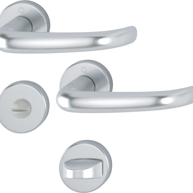 HOPPE Set di rosette San Francisco 1301/42KV/42KVS Alluminio F1 ( 3000202002 )