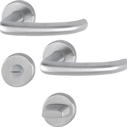 HOPPE Juego de escudos San Francisco E1301Z/42KV/42KVS Acero inoxidable F69 ( 3000202019 )