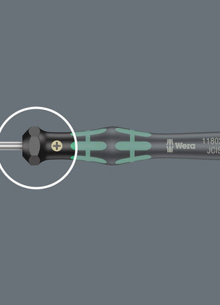 WERA Tournevis précision pour l'électronique 2054 6 pans. 3 mm longueur de la lame 60 mm ( 4300001787 )