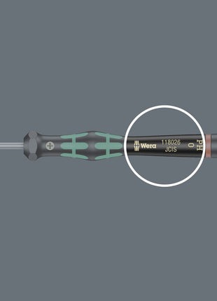 WERA Tournevis précision pour l'électronique 2054 6 pans. 3 mm longueur de la lame 60 mm ( 4300001787 )