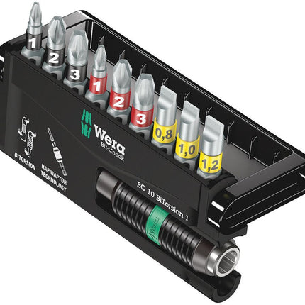 WERA Bit-Check 10 BiTorsion 1 10-piece bit set ( 4000829670 )