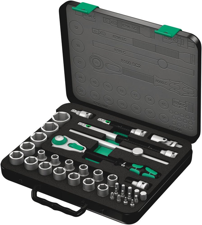 WERA Zyklop Speed Set di chiavi a bussola da 37 pezzi 1/2 ″ ( 4000820578 )