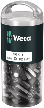 WERA large pack of bits 855/1 Z 1/4 ″ PZD 2 Length 25 mm ( 4000822268 )