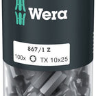 WERA Bitgroßpackung 867/1 Z 1/4 ″ T 10 Länge 25 mm ( 4000822272 )