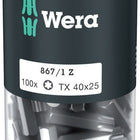 WERA paquete grande de puntas 867/1 Z 1/4 ″ T 40 Longitud 25 mm ( 4000822274 )