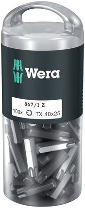 WERA paquete grande de puntas 867/1 Z 1/4 ″ T 40 Longitud 25 mm ( 4000822274 )