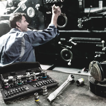 WERA Zyklop Metal 8100 SB 7 Set di chiavi a bussola 29 pezzi 3/8 ″ ( 4000821654 )