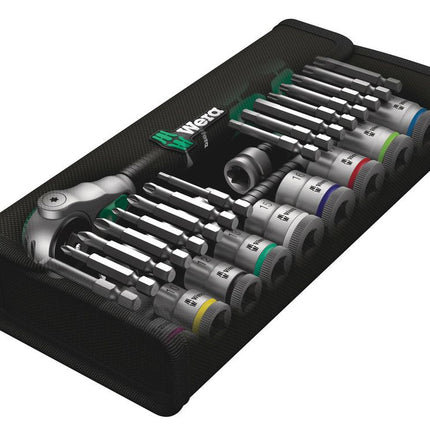 WERA Zyklop Speed 8100 SB 6 Set di chiavi a bussola da 29 pezzi 3/8 ″ ( 4000821759 )
