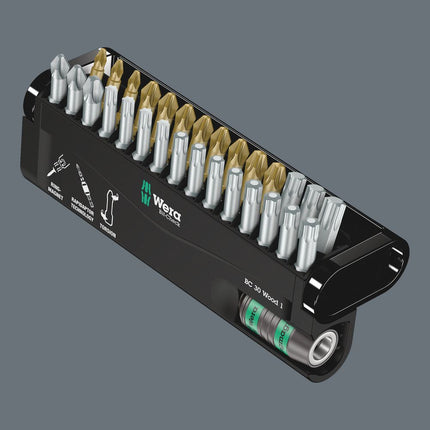 WERA Bit-Check 30 Wood 1 Set di punte da 30 pezzi ( 4000829033 )