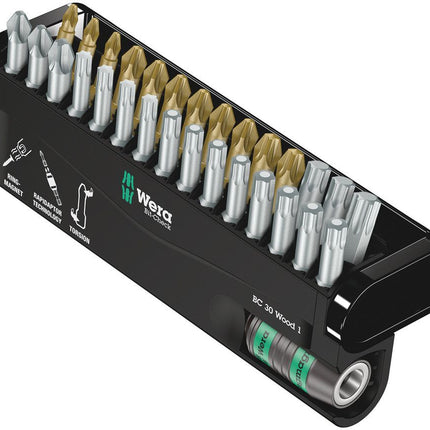 WERA Bit-Check 30 Wood 1 Set di punte da 30 pezzi ( 4000829033 )