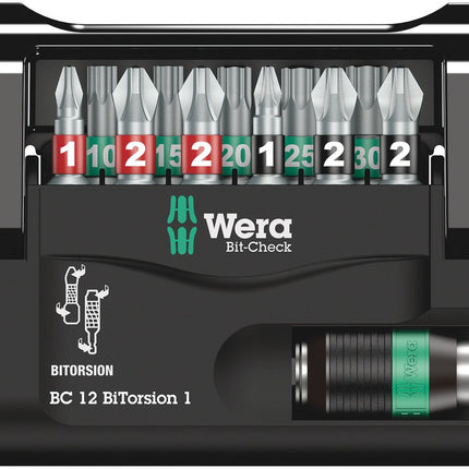 WERA Assortiment d'embouts Bit-Check 12 BiTorsion 1 12 pièces ( 4000829019 )