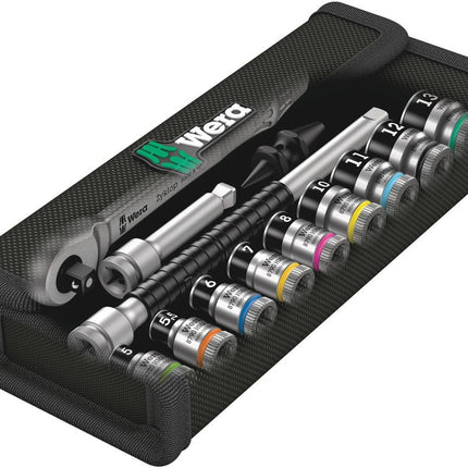 Juego de llaves de vaso WERA 8100 SA 12 HF Zyklop 13 piezas 1/4 ″ ( 4000821783 )