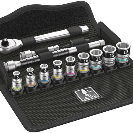 Juego de llaves de vaso WERA 8100 SA 12 HF Zyklop 13 piezas 1/4 ″ ( 4000821783 )