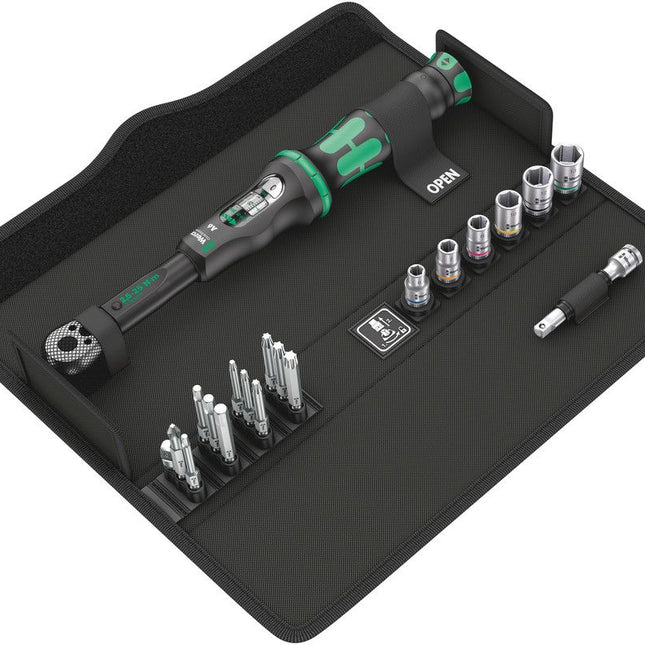 WERA Drehmomentschlüsselset Click-Torque A 6 Set 1 20-teilig 2,5 - 25 Nm 1/4 ″ ( 4000821935 )
