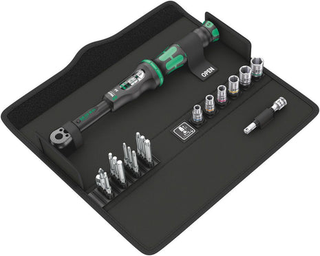 WERA torque wrench set Click-Torque A 6 Set 1 20-piece 2.5 - 25 Nm 1/4 ″ ( 4000821935 )