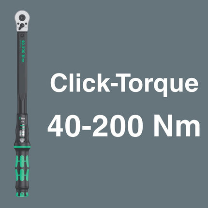 WERA Jeu de clés dynamométriques Click-Torque C 3 Set 1 13 pièces 40 - 200 Nm 1/2 po. ( 8000544741 )