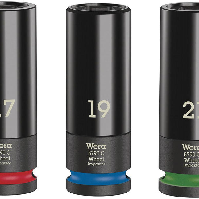 Juego de llaves de vaso WERA Impactador de rueda C Juego 1 3 piezas 1/2 ″ ( 8000653834 )