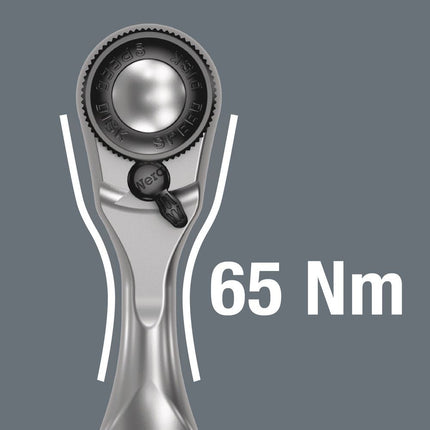 WERA Cricchetto reversibile a leva 8008 A Zyklop Mini 3 1/4 ″ 60 denti ( 4000822313 )