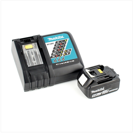 Makita DTD 146 B RT1J 18 V Li-ion Akku Schlagschrauber in Schwarz im Makpac mit 1x BL 1850 B 5,0 Ah Akku und DC 18 RC Ladegerät - Toolbrothers