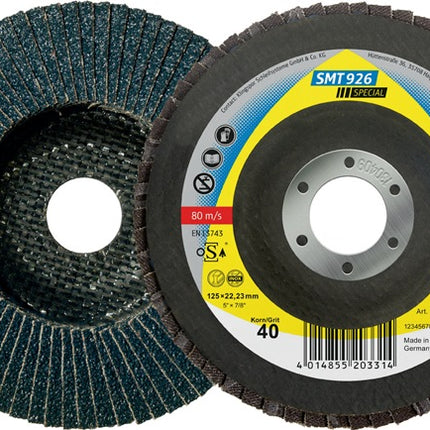 KLINGSPOR Fächerscheibe SMT 926 Special Ø 115 mm Körnung 60 6° gewölbt ( 8000352213 )