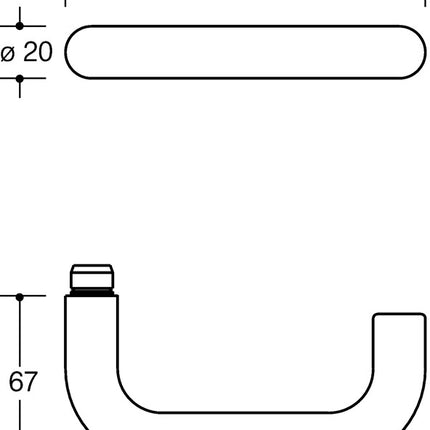 Zestaw rozet HEWI 111R01.130 Plastic 99 ( 3000205234 )