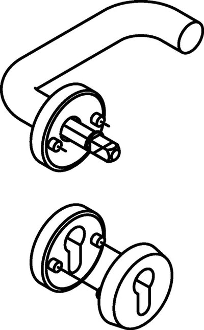 Medio juego HEWI 111XAH22.130 acero inoxidable XA ( 8000263039 )