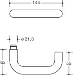 HEWI mezzo set 111XAH22.130 acciaio inox XA ( 8000263039 )