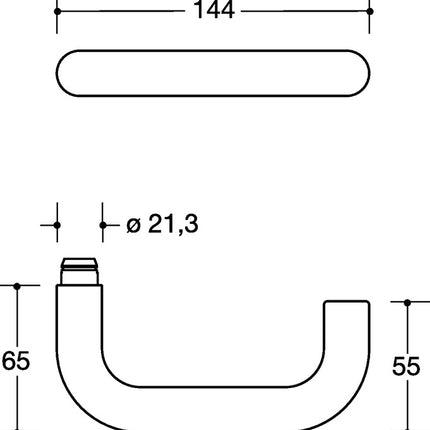 HEWI mezzo set 111XAH22.130 acciaio inox XA ( 8000263039 )