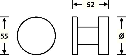 Pomello FSB 23 0829 0005 Acciaio inox 6204 ( 3311302033 )