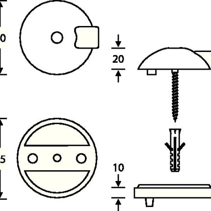 Sprężyna podłogowa FSB 38 3884 Ø 70 mm wysokość 20 mm ( 3316002015 )