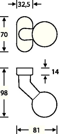 FSB Bouton de porte profilé 07 0846 Matériau aluminium 0105 ( 3314102019 )