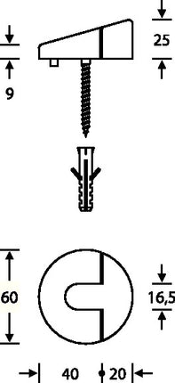 FSB Bodentürpuffer 38 3816 Ø 60 mm ( 3316002002 )
