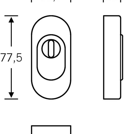 Rozeta zabezpieczająca FSB 73 3249 Stal nierdzewna 6204 ( 3313302051 )