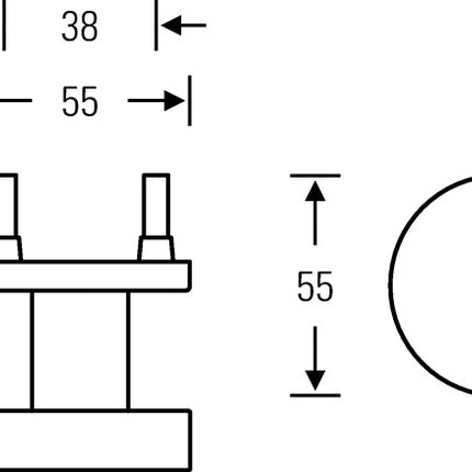 Pomo FSB 23 0829 03400 Acero inoxidable 6204 ( 3322002269 )