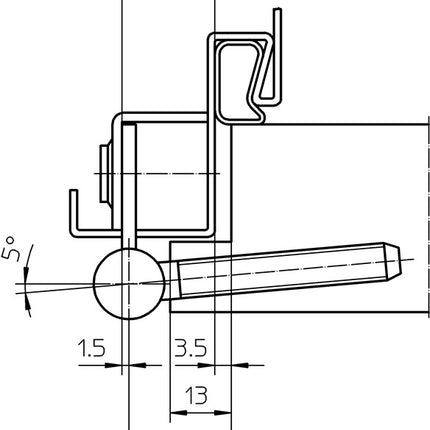 SIMONSWERK Drill-in hinge rising V 8550 rising nickel-plated ( 3000255744 )