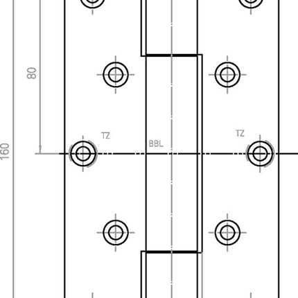 Bisagra para objetos SIMONSWERK VARIANT VN 2929/160 acero niquelado mate / F2 160 kg ( 3000255495 )