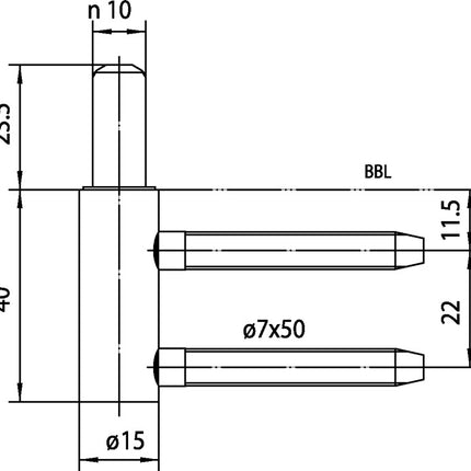 SIMONSWERK Partie cadre V 3400 WF acier nickelé ( 3000255766 )