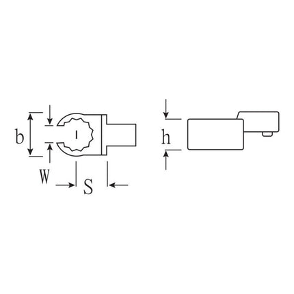 STAHLWILLE Chiave combinata 733/10 22 Larghezza tra i piani 22 mm 9 x 12 mm ( 4000826563 )