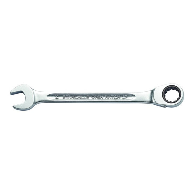 STAHLWILLE OPEN-RATCH 17 open-end ratchet spanner, width across flats 14 mm length 190 mm ( 4000826069 )