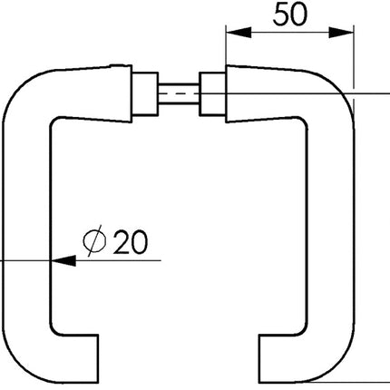 AMF maneta par 475 metal claro 105 ( 3311021071 )