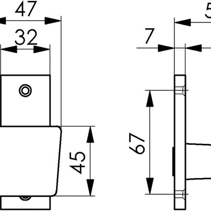 AMF Türknopf 495 Leichtmetall F1 / silberfarbig ( 3311021073 )