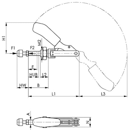 AMF push rod clamp no. 6844 size 5 ( 4123665500 )