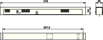 DORMAKABA Rauchmeldezentrale RMZ Contur Design silber ( 3325032071 )