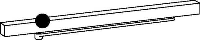 DORMAKABA slide channel G-EMF for TS 93 silver ( 3000207500 )