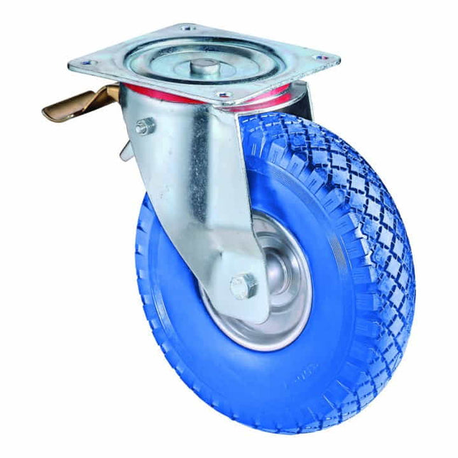 BS ROLLEN Swivel castor with total brakes Wheel Ø 260 mm Load capacity 160 kg ( 3000275988 )