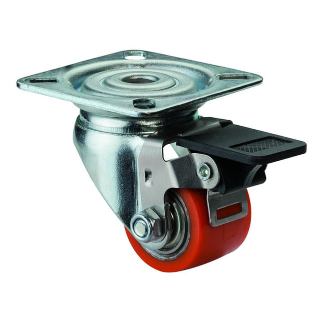 BS ROLLEN Swivel castor with brakes Wheel Ø 35 mm Load capacity 100 kg ( 3000275161 )